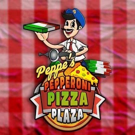 Peppe’s Pepperoni Pizza Plaza slot logo by Pragmatic Play at Betrepublic Casino